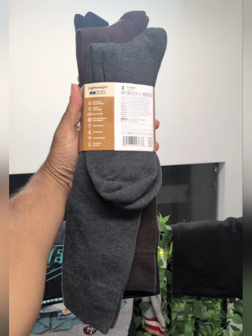 Bombas Men's Dress Socks - MultiColor Size L Women 11-13/ Mens 9.5-13